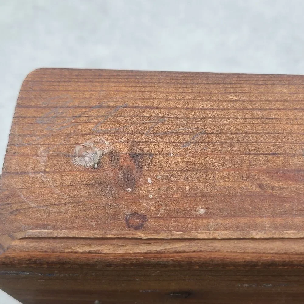 Vintage Wooden Doll School Desk Chair - Handmade Miniature Furniture Decor